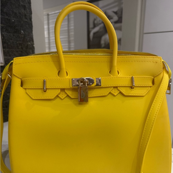 Yellow Designer Handbag - Picture 2 of 9